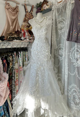 Classy Prom Dresses Mermaid One Shoulder White With Ruffled Tulle Long Formal Evening Outfits N3734