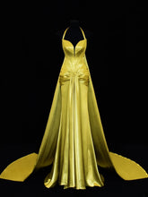Modest Prom Dress Aesthetic Mermaid Halter Gold Sweetheart With Cape Style Impress Long Prom Dresses Party Formal Gowns SA011