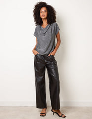 Cowl Neck Draped Top