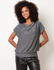 Cowl Neck Draped Top