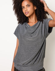 Cowl Neck Draped Top