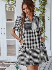 GENISTA French Doll Mini Dress - Black