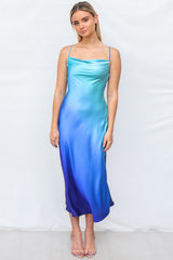 Macy Midi Dress - Blue