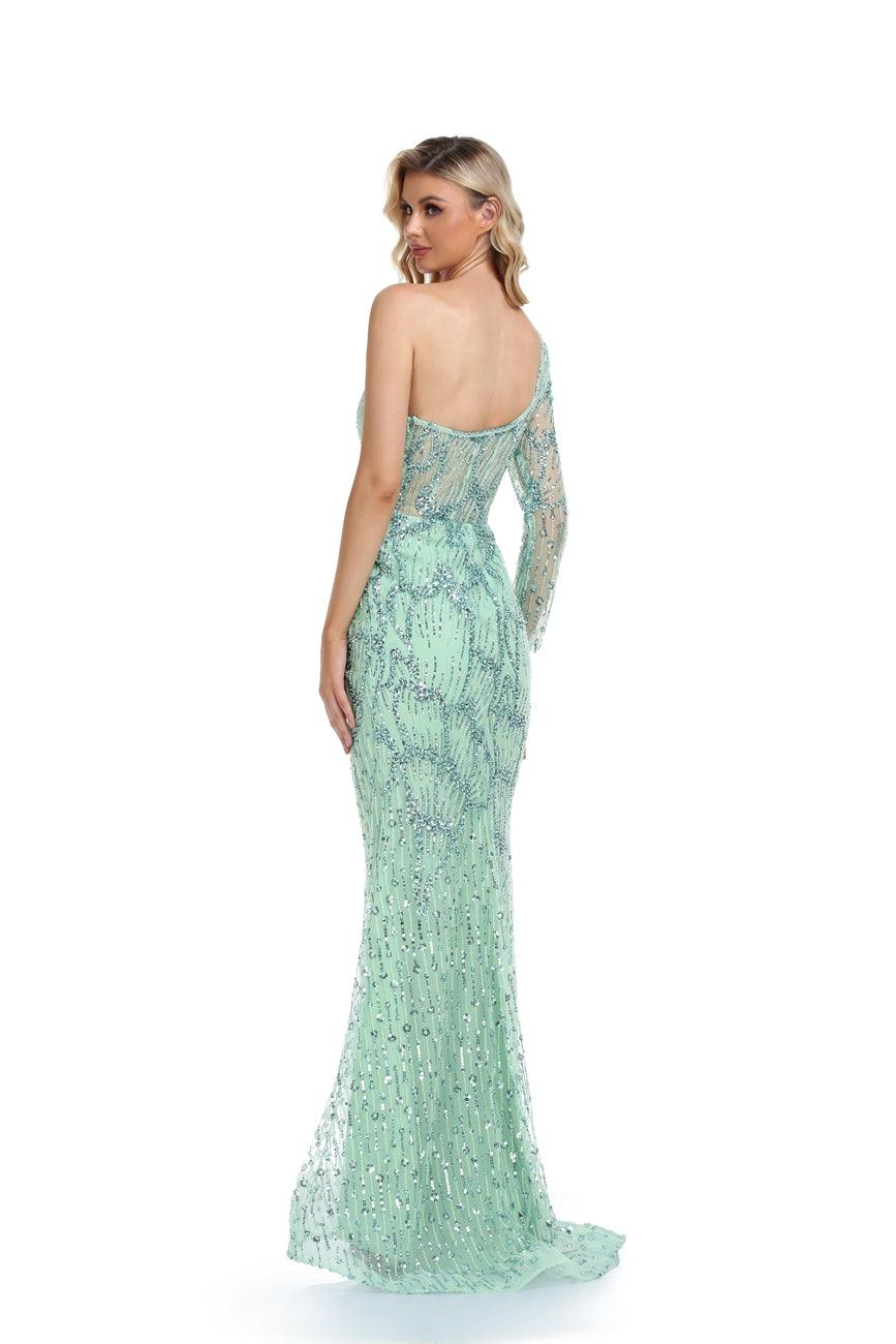 High Couture NR2268 Prom Long One Shoulder Formal Dress