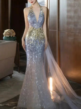 Modest Mermaid Halter Sequins Prom Dresses Inspiration Long Party Evening Dress 19th Birthday Outfits AB2281