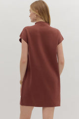 Thalia Knit Mock Neck Dress
