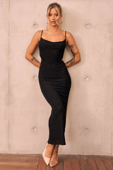 Ethereal Midi Dress - Black