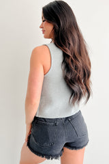 Girls’ Night In Tie Front Sweater Vest (Heather Grey)