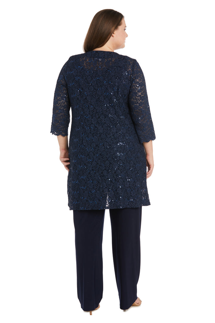 Plus Size Formal Jacket Pant Suit Suit R&M Richards 1351W