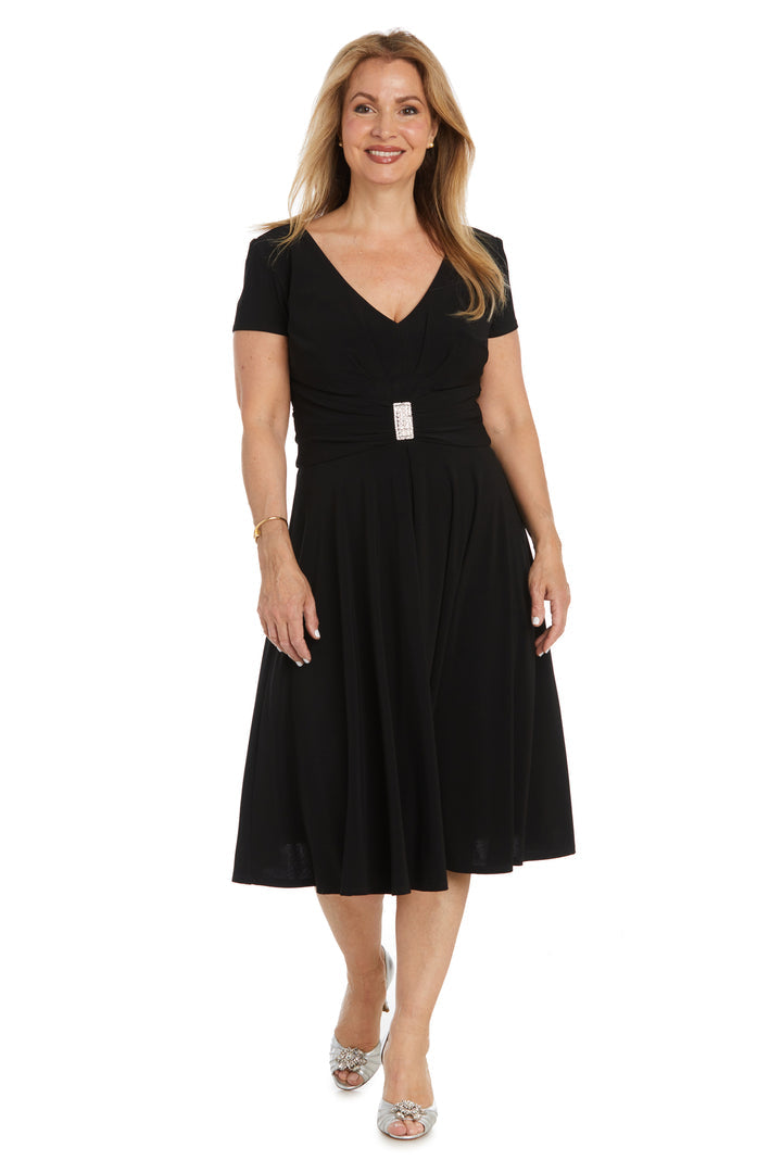 Short Cocktail Dress Knee Length R&M Richards 1429