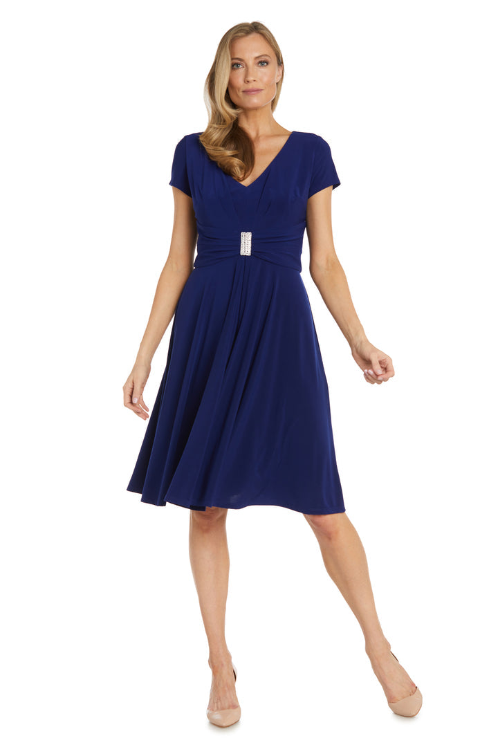 Short Cocktail Dress Knee Length R&M Richards 1429