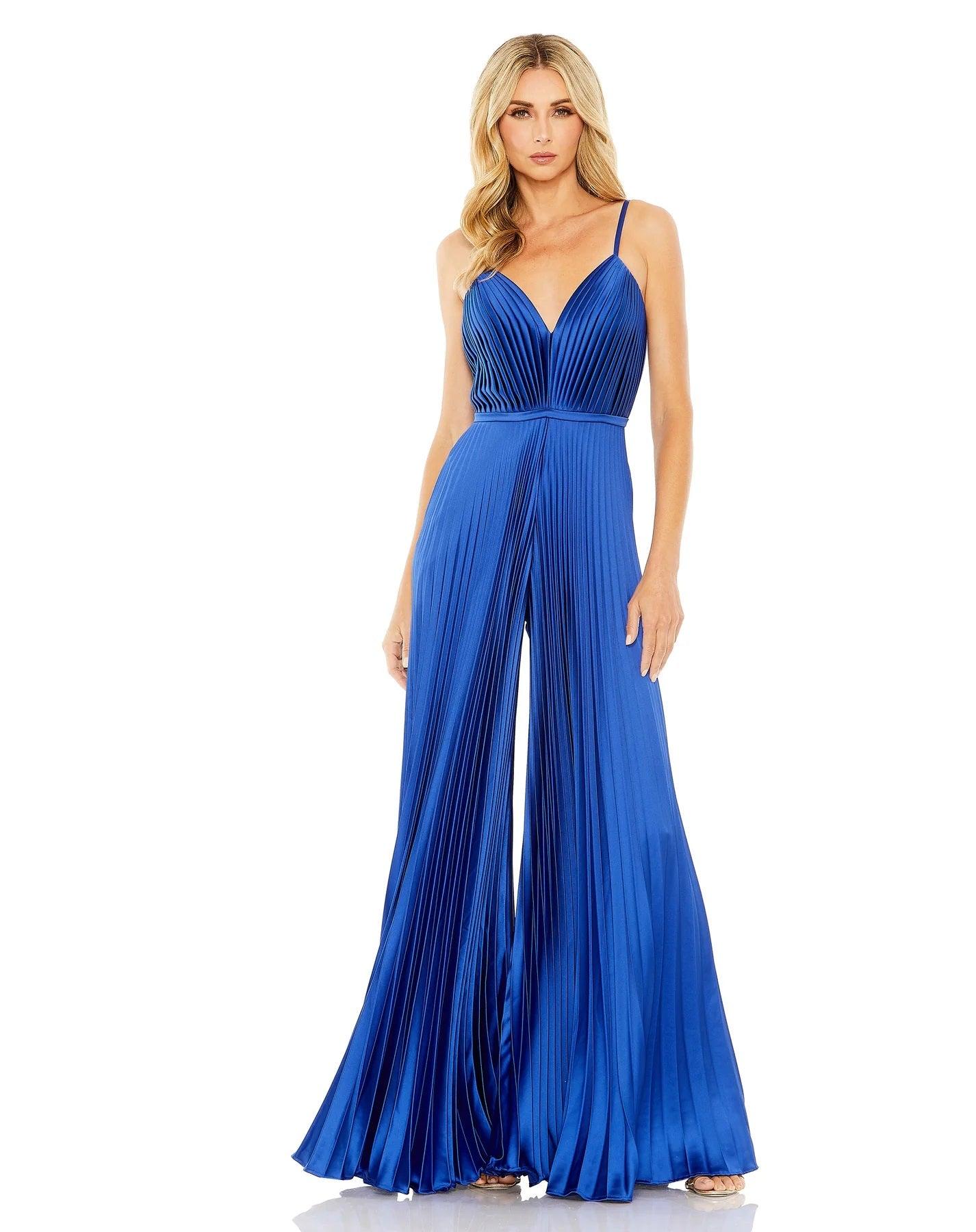 Formal Pleated Wide Leg Jumpsuit by Mac Duggal 26319