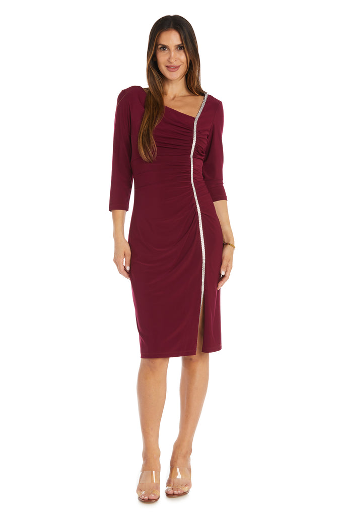 Short Fitted Dress Cocktail Knee Length R&M Richards 2635