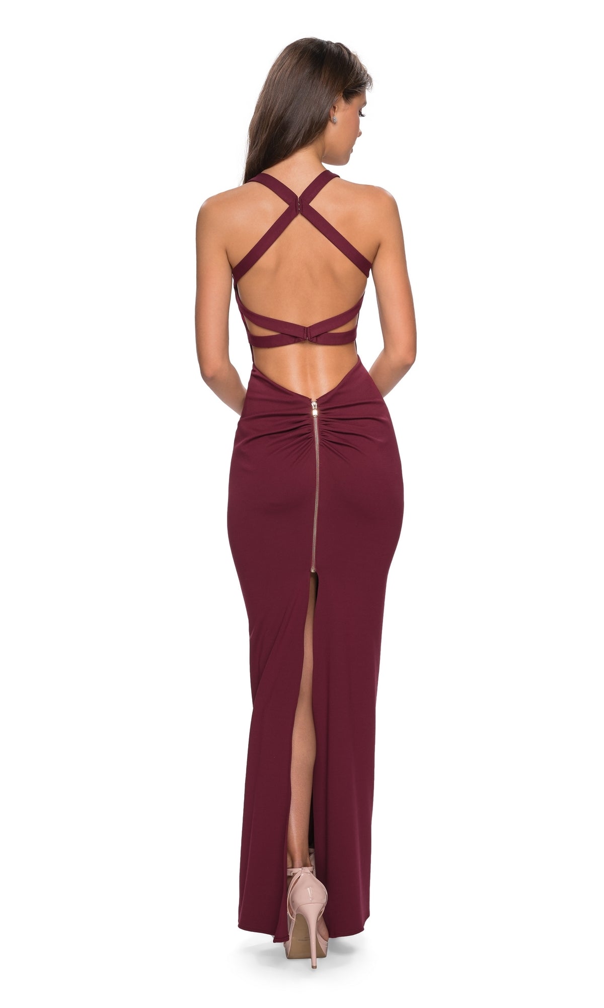 Long Formal La Femme Dress 27637