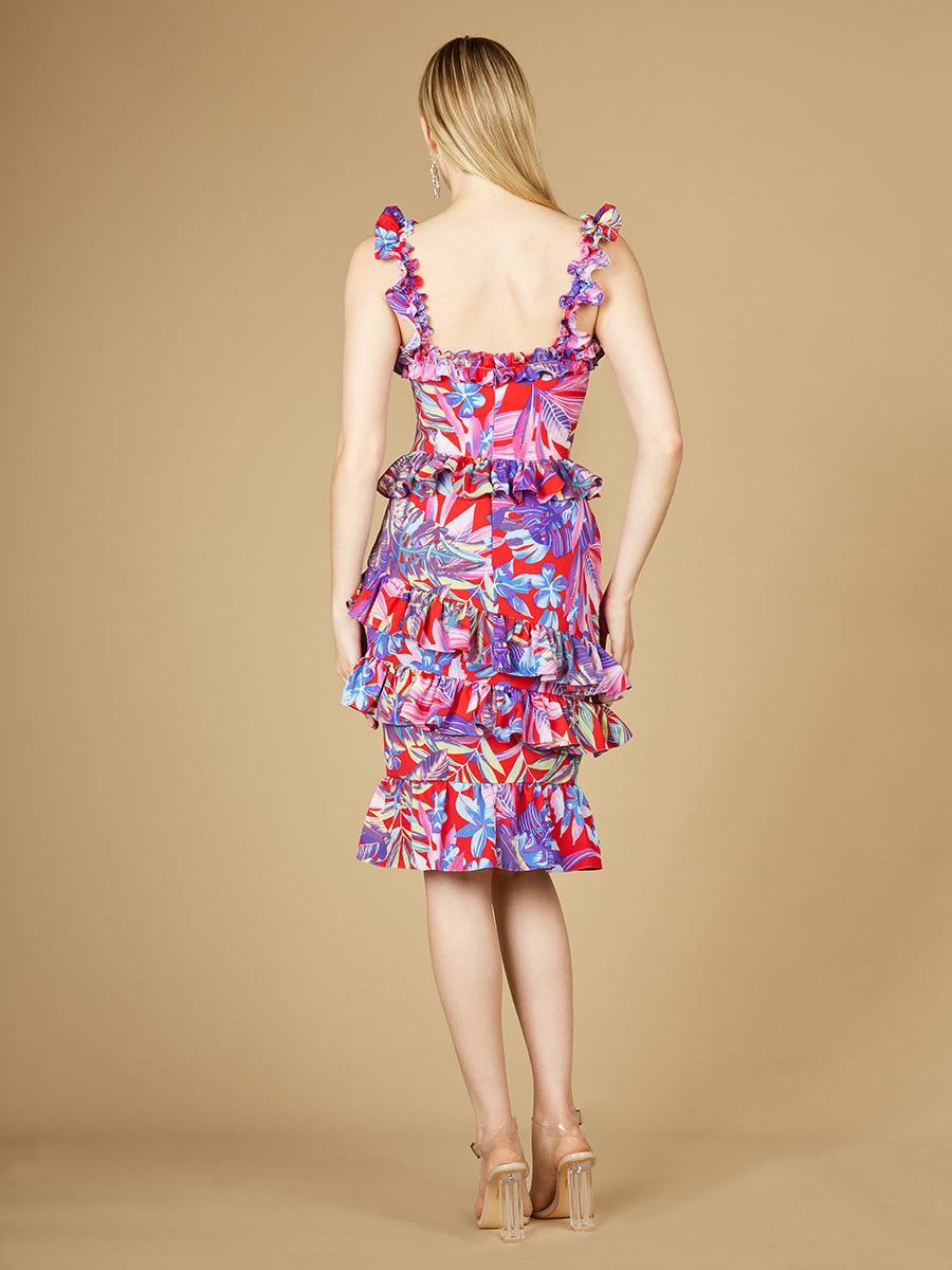 Lara Dresses 29267 Sleeveless Printed Cocktail Dress