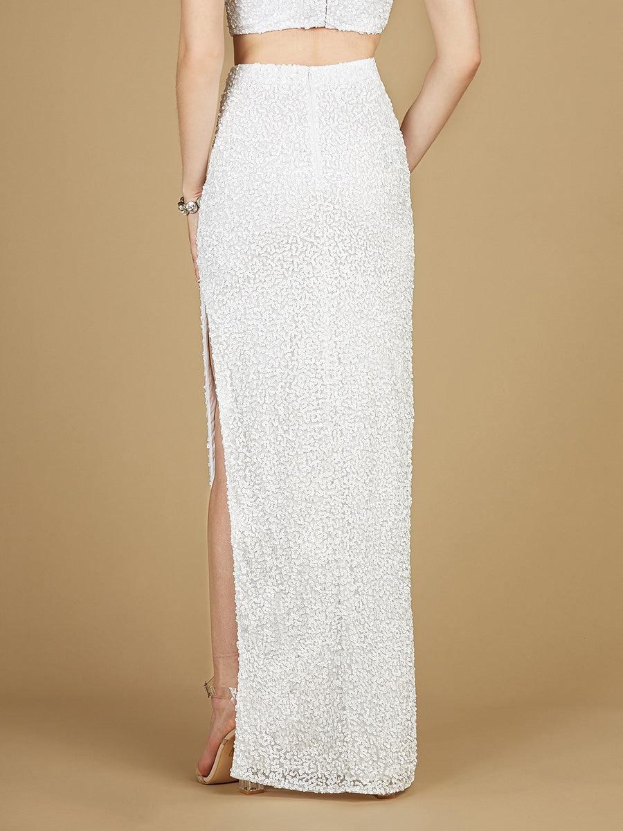 Lara Dresses 29311 Beaded Skirt Side Slit