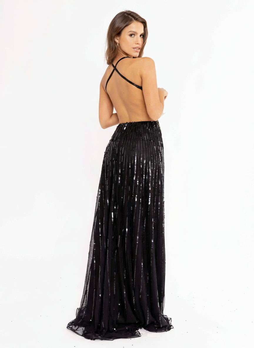 Primavera Couture 3957 Sequins Long Prom Formal Evening Gown