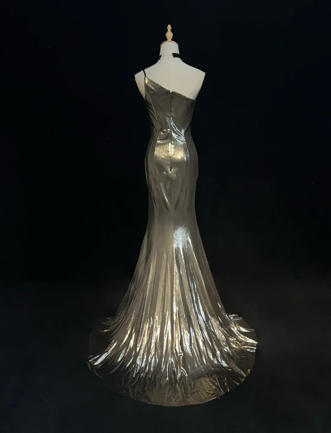 Beautiful Prom Dresses Mermaid One Shoulder Satin With Ruffled Bodice Long Evening Outfits N3370