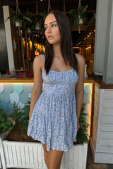 Flynn Mini Dress - Baby Blue