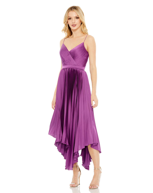 Prom Pleated Dress Cocktail Midi Mac Duggal 49637