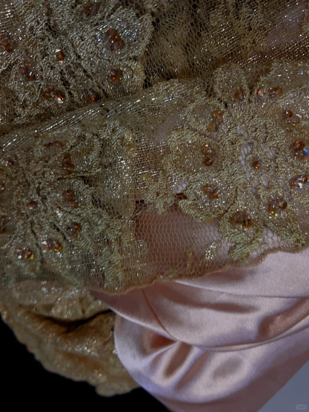 Glamour Prom Dresses Mermaid Strapless Blush Pink Satin Gold Lace With Beading Formal Evening Outfits N3835