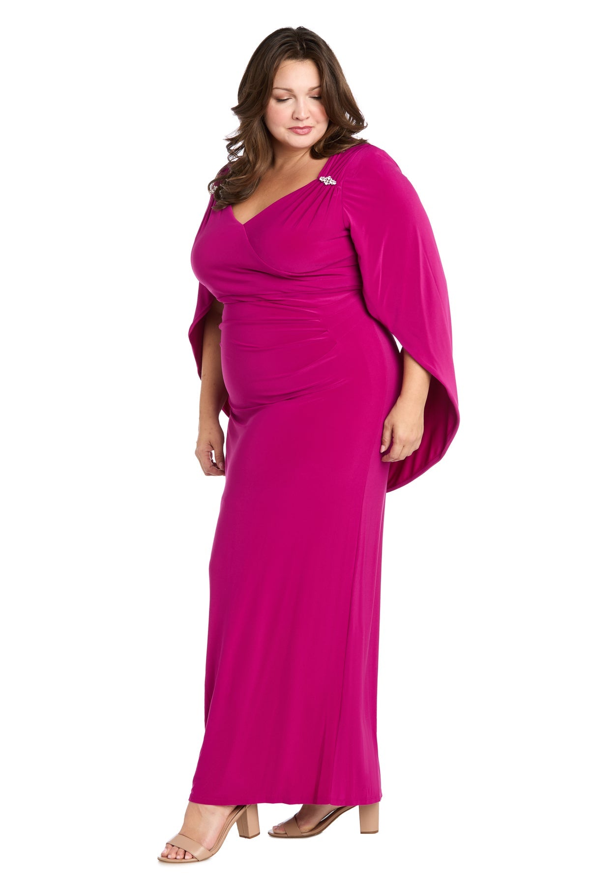 Long Plus Size Dress Formal R&M Richards 5899W