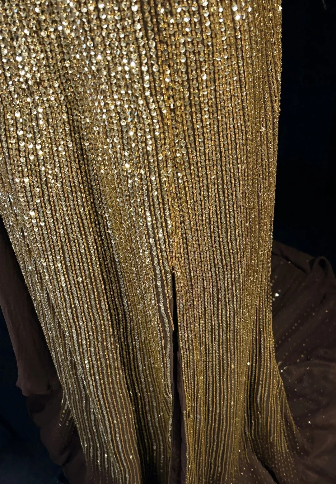 Vintage Mermaid 2000s One Shoulder Gold Sequin Formal Dress Long Sparkly Prom Dresses N2574