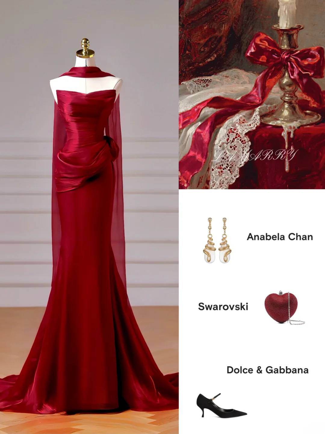 Chic Prom Dresses Aesthetic Mermaid Strapless Burgundy With Scarf Pleated Inspiration Impress Long Party Formal Gown For Teenagers High Schools AQ009