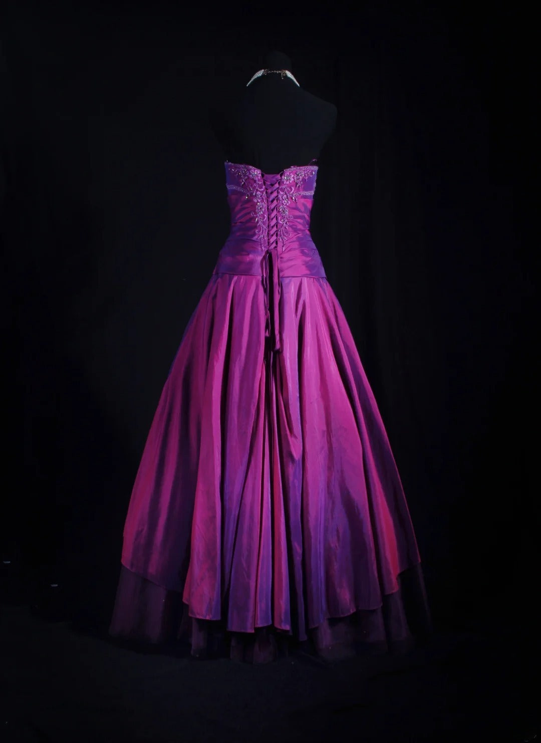 Vintage Ball Gowns Prom Dress Aesthetic Strapless Purple 1950s Style Impress Long Prom Dresses Party Formal Gowns AS160