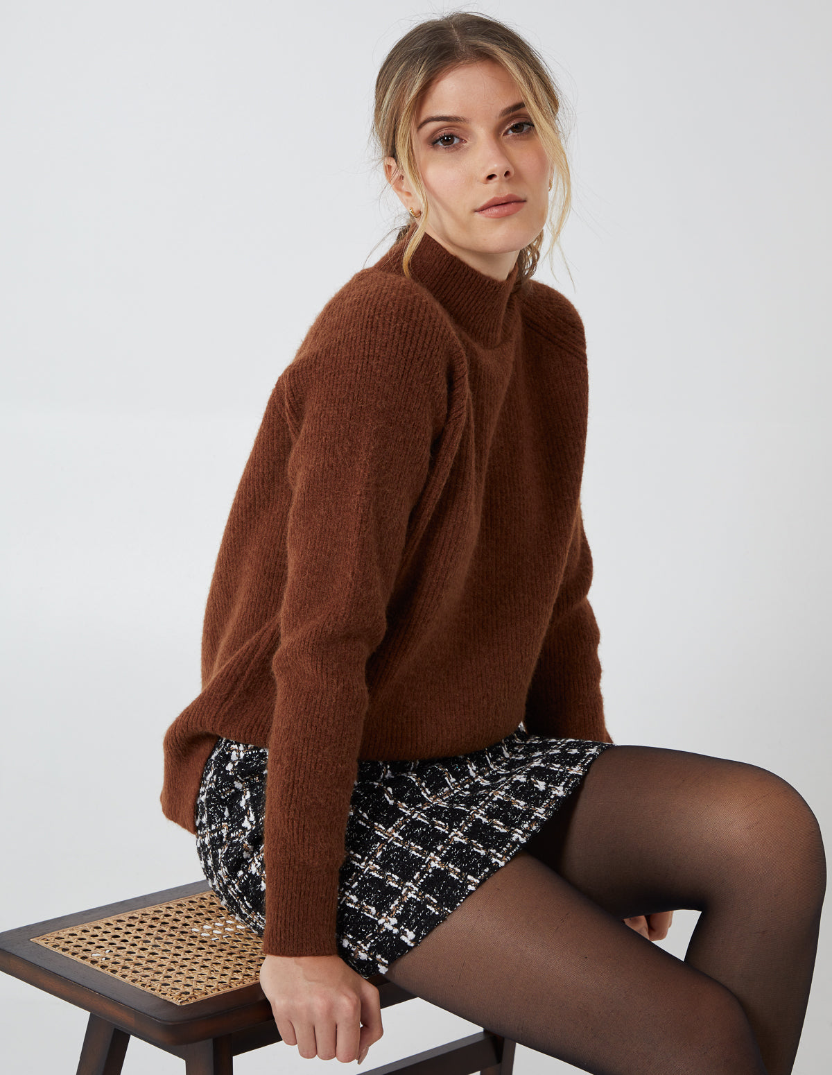 Tweed Mini Skirt