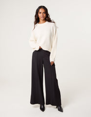 Round Neck Sequin Detailed Jumper