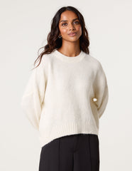 Round Neck Sequin Detailed Jumper