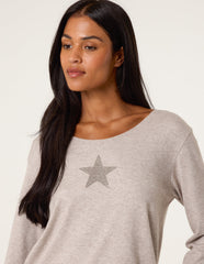 Diamante Star Long Sleeve Jumper