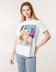 T-Shirt With Colorful Print