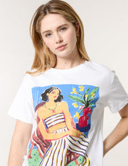 T-Shirt With Colorful Print