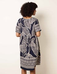 Dress With Tropical Leaf Print