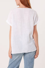 Fish Iridescent Print Top