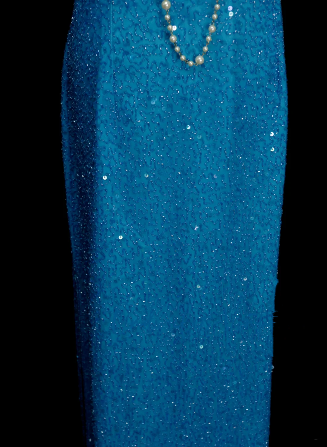 Modest Prom Dresses Aesthetic Mermaid Halter Blue Inspiration Backless Sequin Style Impress Long Party Formal Gown OB029