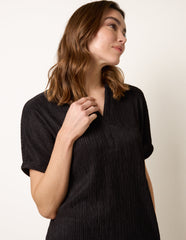 Grandad Collar Oversized Top