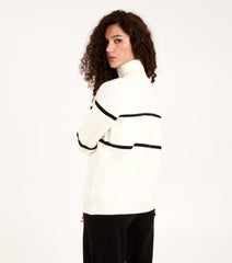 Zip Neck Logo Jumper