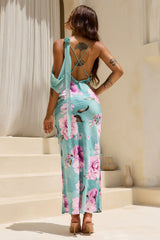 After Dusk Satin Maxi Dress - Sage