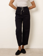 Elastic Waist Drawstring Trousers