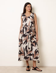 Leaf Print Dress