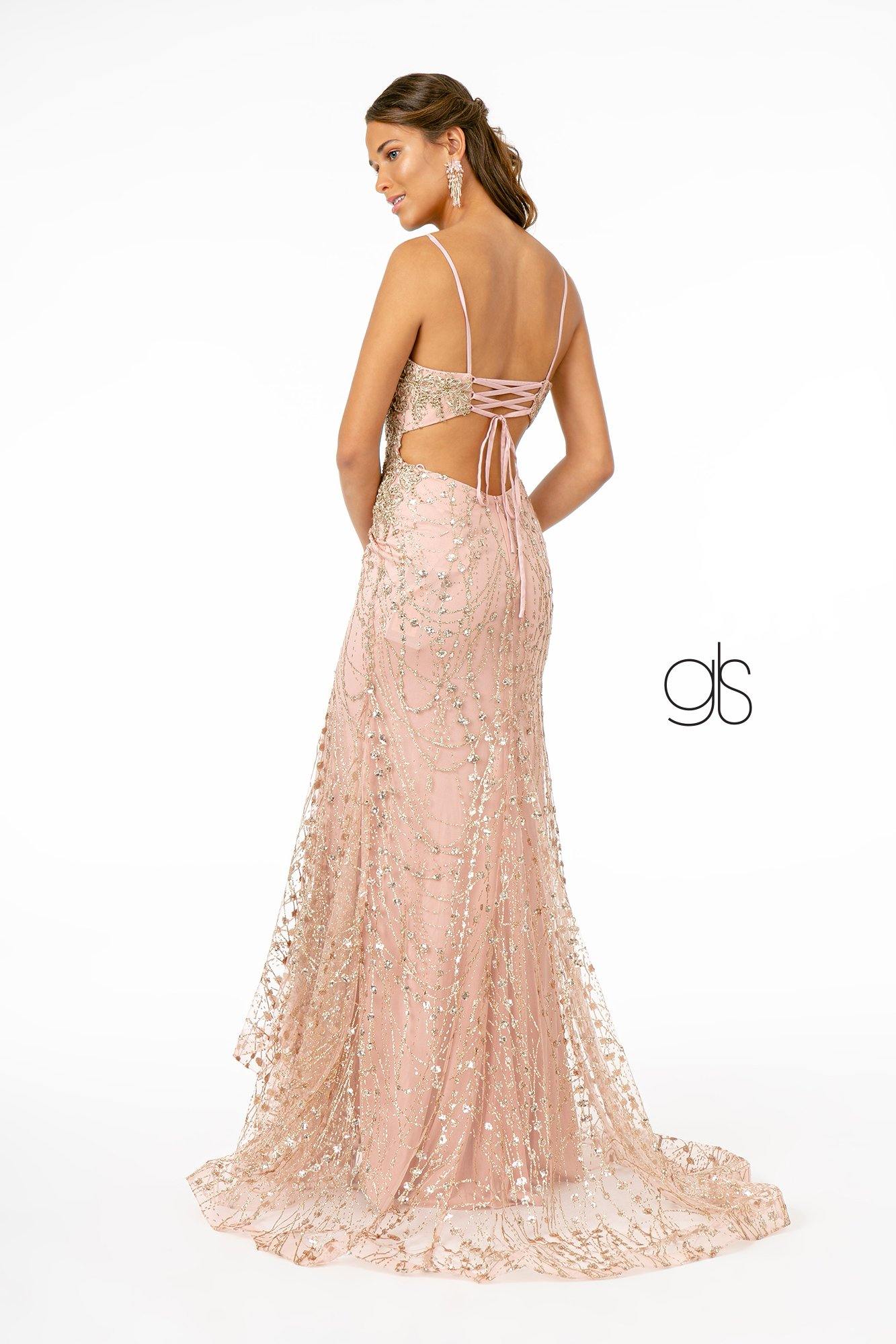 Illusion Deep Long Prom Mermaid Dress