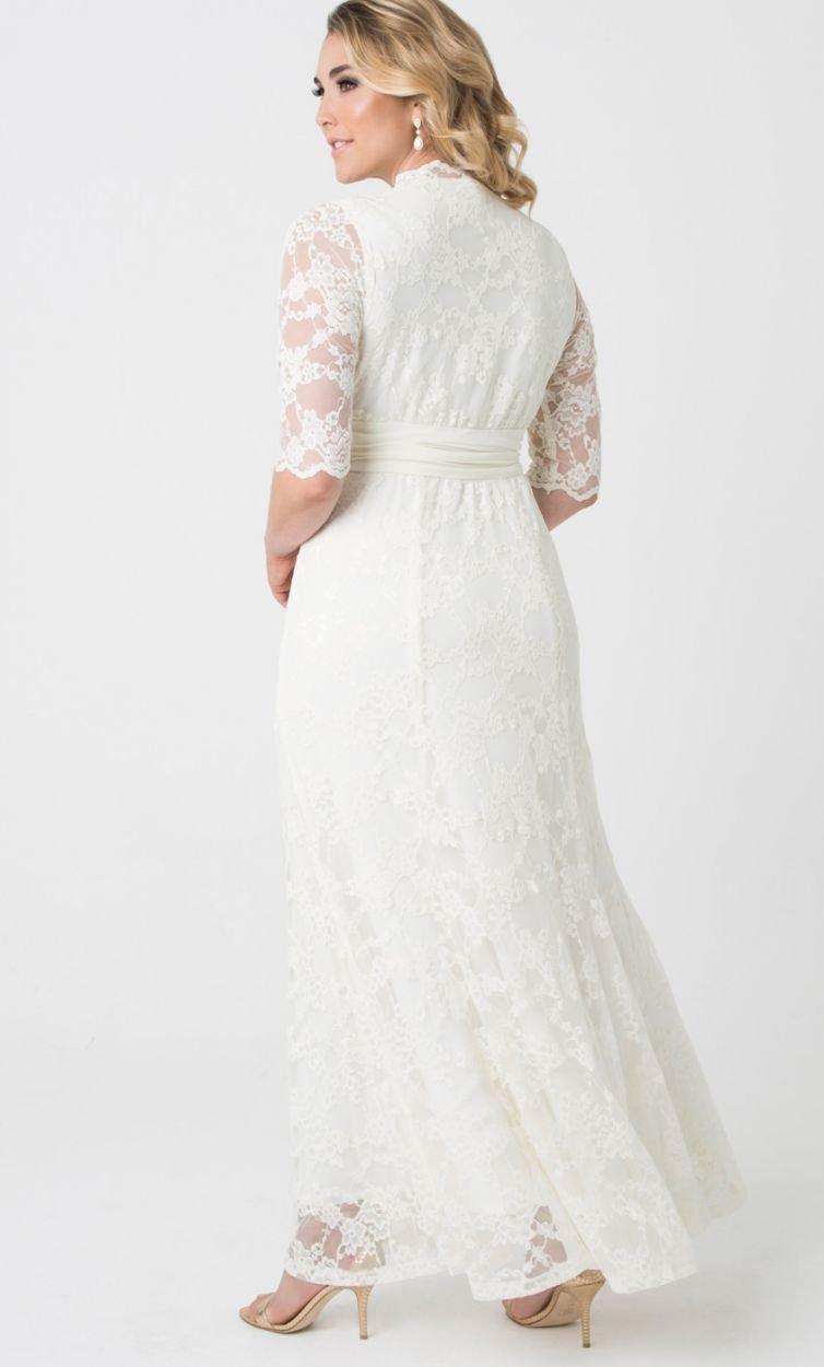 Kiyonna Long Formal Wedding Dress Plus Size