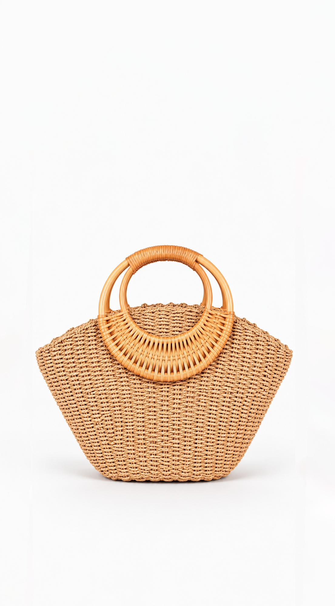 En La Playa Straw Tote Bag - Khaki