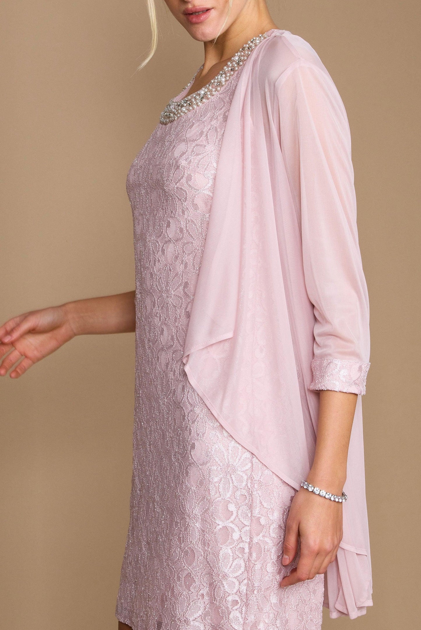 Short Jacket Mother of the Bride Dress by R&M Richards 2208