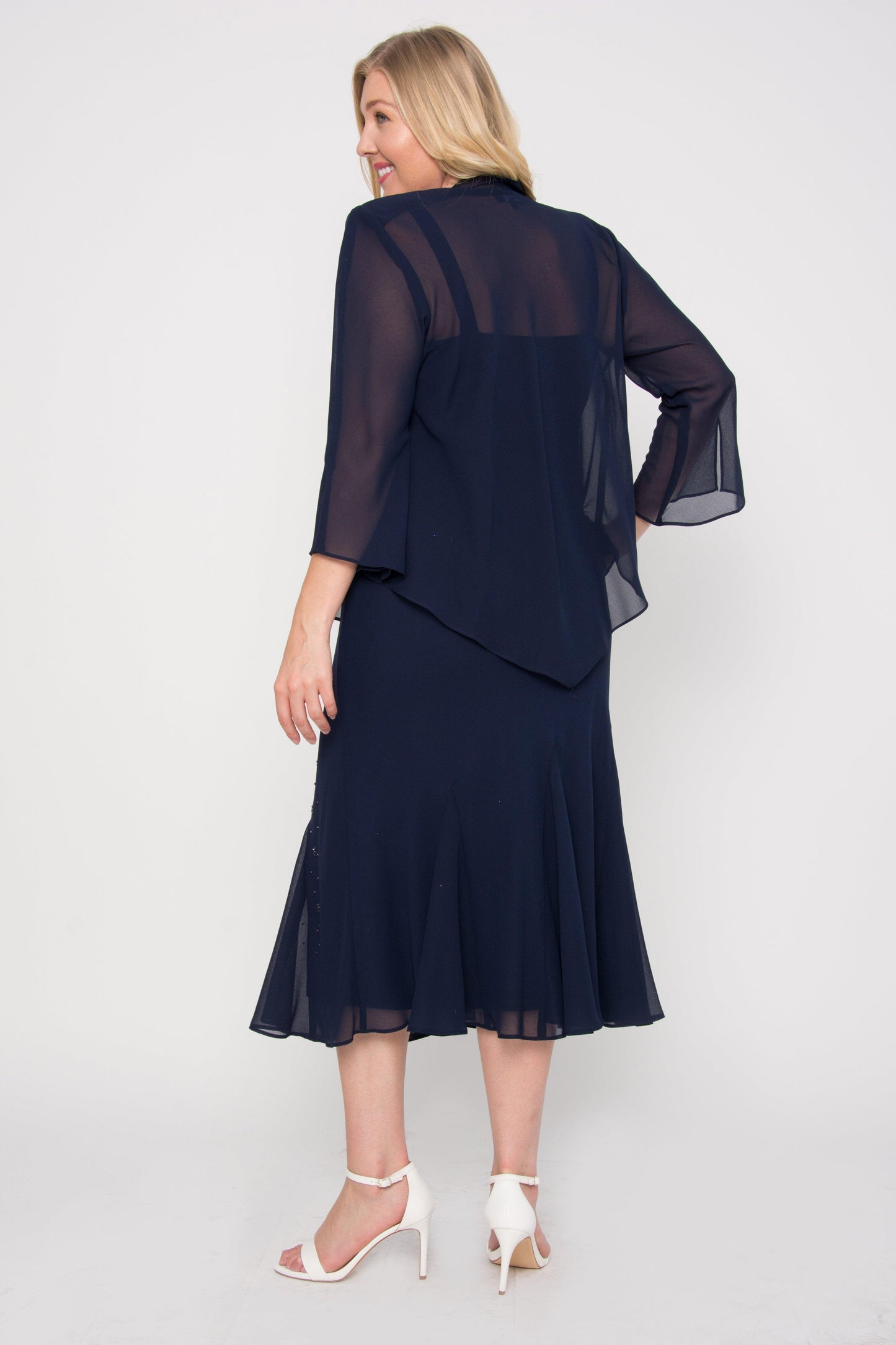 R&M Richards 358260 Plus Size Black Gown Evening Mother of the Bride