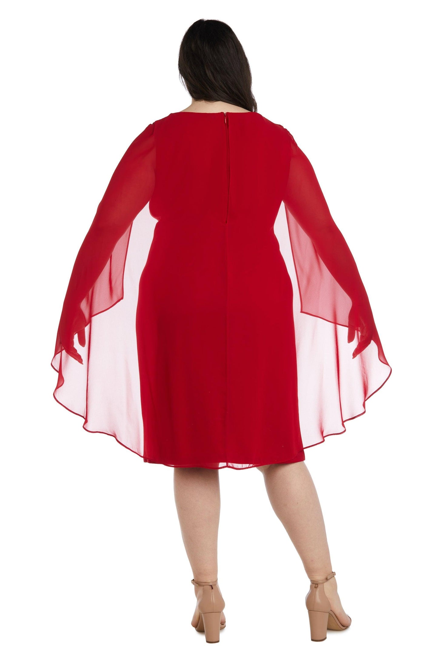 Short Plus Size Dress Cape R&M Richards 5806W